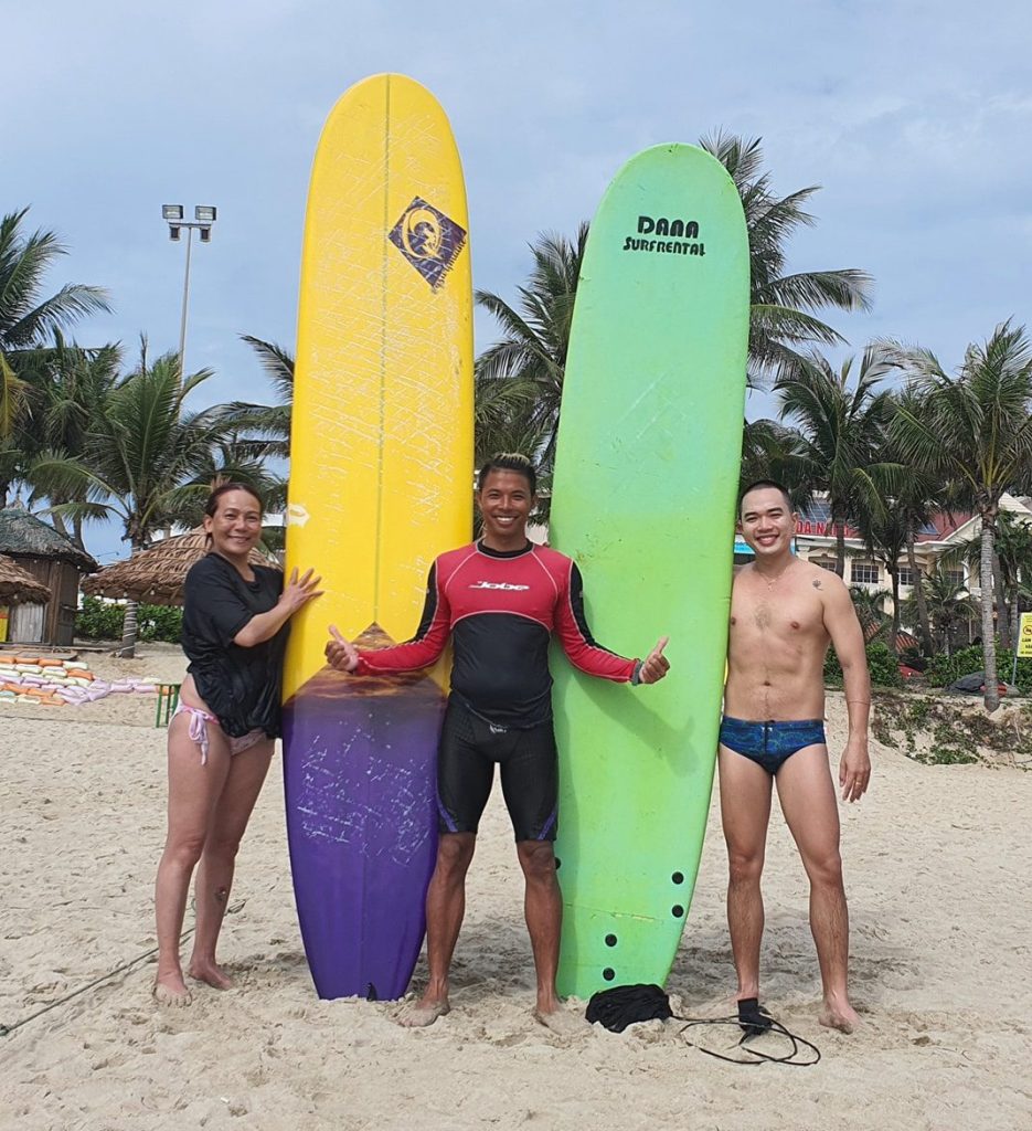 Soft surfboard for beginners in Da Nang